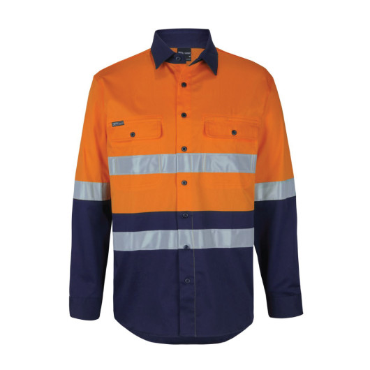 Orange Navy HI Vis Stretch Shirts